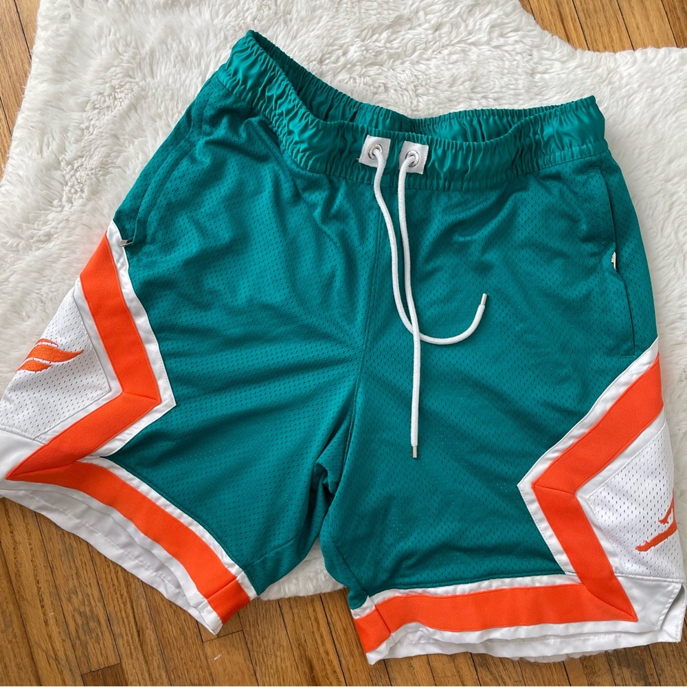 Jordan Teal and White Athletic Shorts